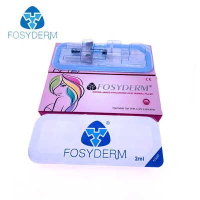 2つのMl Fosydermの十字のよりふくよかな唇はHyaluronic酸の注入口をつないだ